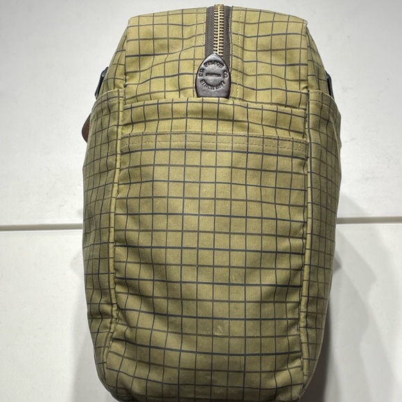 Rare Filson Limited Edition Flyway Green Grid Waxed Tin Cloth Zipper Tote - Picture 3 of 16